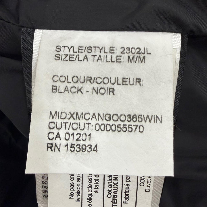 良品☆CANADA GOOSE カナダグース 2302JL MACKENZIE PARKA マッケンジーパーカ サザビー ファー・フード付 ダウンコート 黒 M 正規品