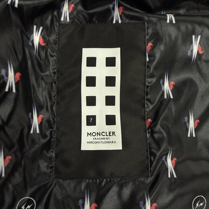 良品▼モンクレールジーニアス 7 フラグメント ヒロシフジワラ MENTOR フード取り外し可能 WZIPUP ダウンジャケット グレー 1 正規品