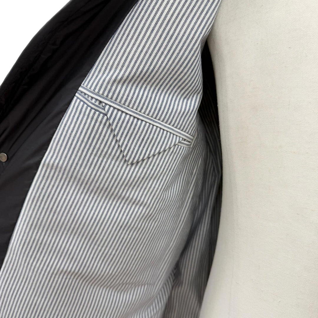 極美品▼MONCLER GAMME BLEU モンクレール ガムブルー B23914131280 ロゴワッペン フーデッド ZIPUP ダウンジャケット グレー 3 メンズ