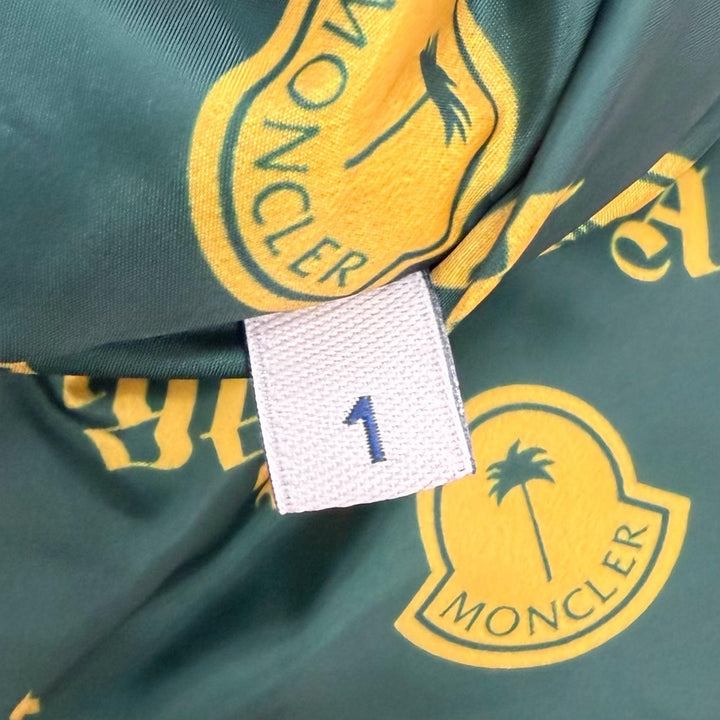 美品□MONCLER GENIUS 8 Palm Angels モンクレール ジーニアス 8 パーム エンジェルス 22AW MORENZ ダウンコート 1 イタリア製 正規品