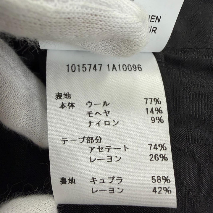 未使用品☆VERSACE ヴェルサーチ 2024年製 1015747 モヘア混 ヘリテージ メデューサ ツイード ダブルブレストコート カーキ 36 正規品