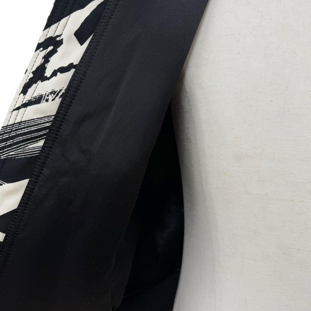 極美品▼CELINE Christian Marclay セリーヌ クリスチャンマークレー 2W02047E 総柄 ZIPUP ブルゾン ブラック ホワイト S 正規品 メンズ