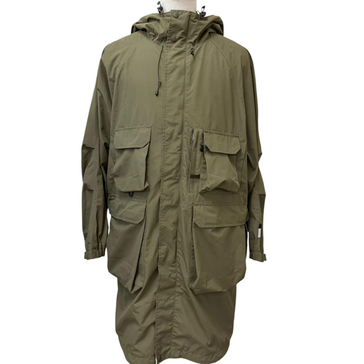 極美品□DAIWA PIER39 ダイワピア39 BJ-15022 Tech Long Mountain GORE-TEX INFINIUM フーデッド ミリタリーコート カーキ XL 正規品