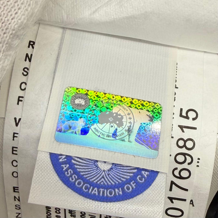 美品★CANADA GOOSE カナダグース 2302JL MACKENZIE PARKA ファー・フード・ロゴワッペン付 ダウンコート ダークネイビー M 正規品