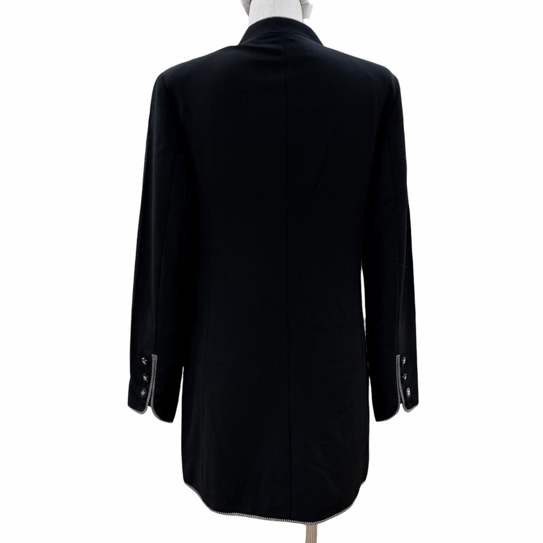極美品◇CHANEL BOUTIQUE シャネルブティック 96P P06569V02311 裏地シルク100％ ココマークボタン付き 比翼仕立て ジャケット 36 正規品