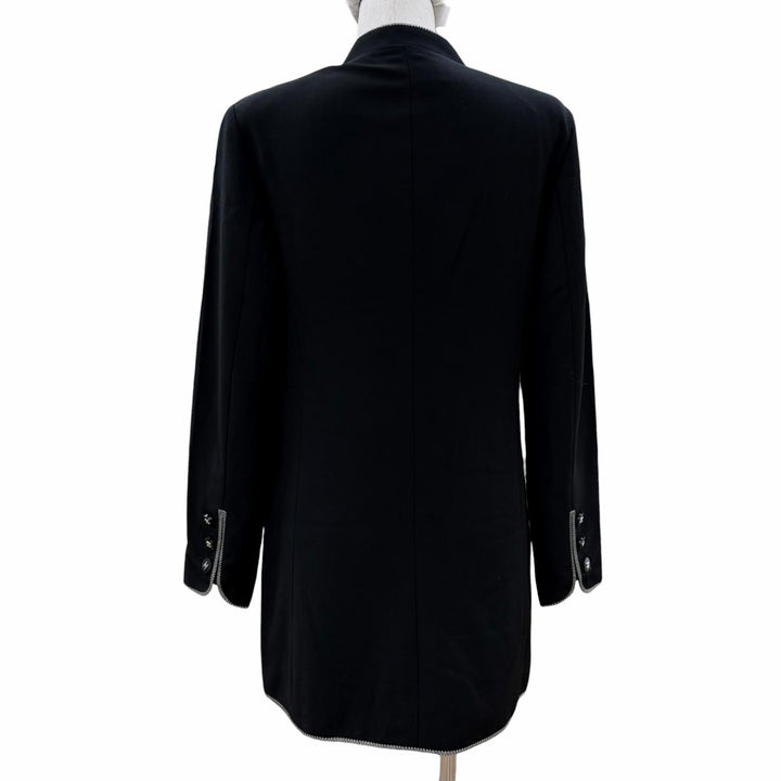 極美品◇CHANEL BOUTIQUE シャネルブティック 96P P06569V02311 裏地シルク100％ ココマークボタン付き 比翼仕立て ジャケット 36 正規品