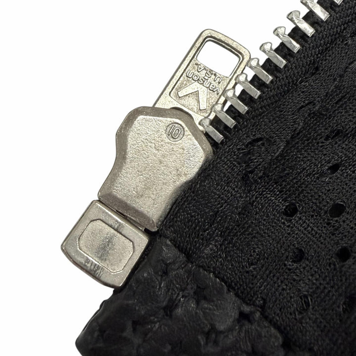 【ドンドン見直し】美品□VANSON バンソン スターパンチング ノーカラー ショートスリーブ レザージャケット ブラック M USA製 メンズ