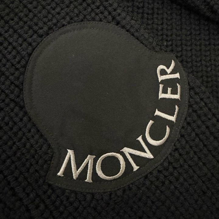 美品□MONCLER GENIUS 1 PHARRELL WILLAMS モンクレール ジーニアス 1 CICLISTA TRICOT ロゴワッペン ハーフジップ セーター M 正規品