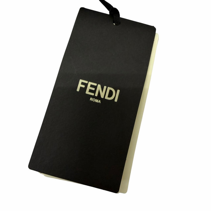 未使用品□FENDI フェンディ 2022年製 FZX110 カシミヤ95％ FFロゴワッペン 起毛地 ロングスリーブニット セーター 48 イタリア製 正規品