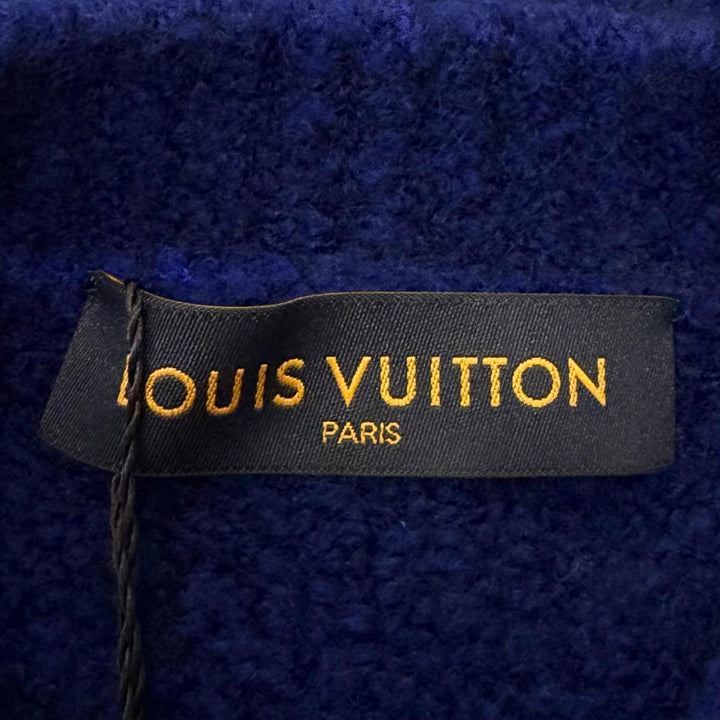 未使用品□LOUIS VUITTON ルイヴィトン 20AW ウール ヤク LVインターシャ ロングスリーブ セーター ブルー S イタリア製 正規品 メンズ