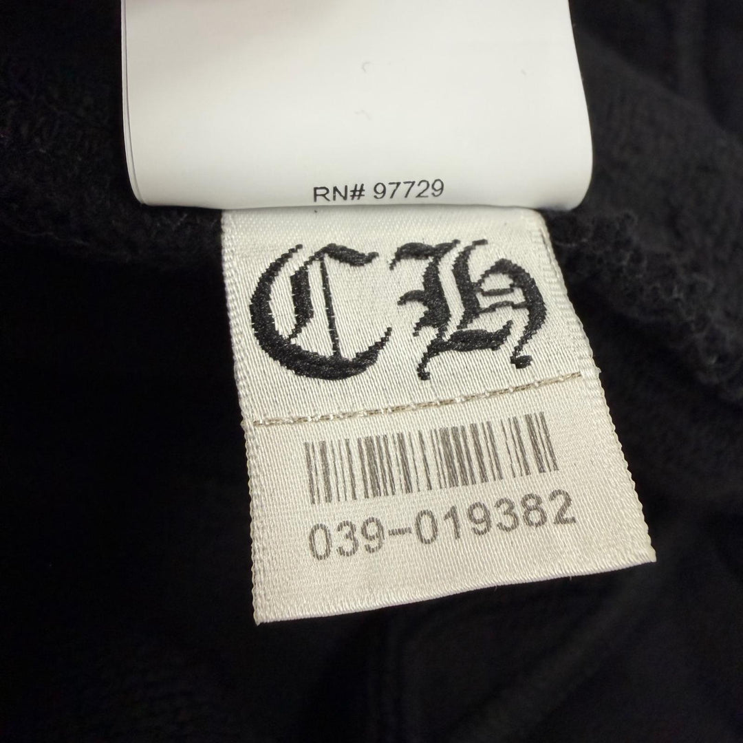 極美品▼CHROME HEARTS クロムハーツ コットン 7-11 CHアップリケロゴ Y NOT スクロールラベル ハーフパンツ ショートパンツ L メンズ