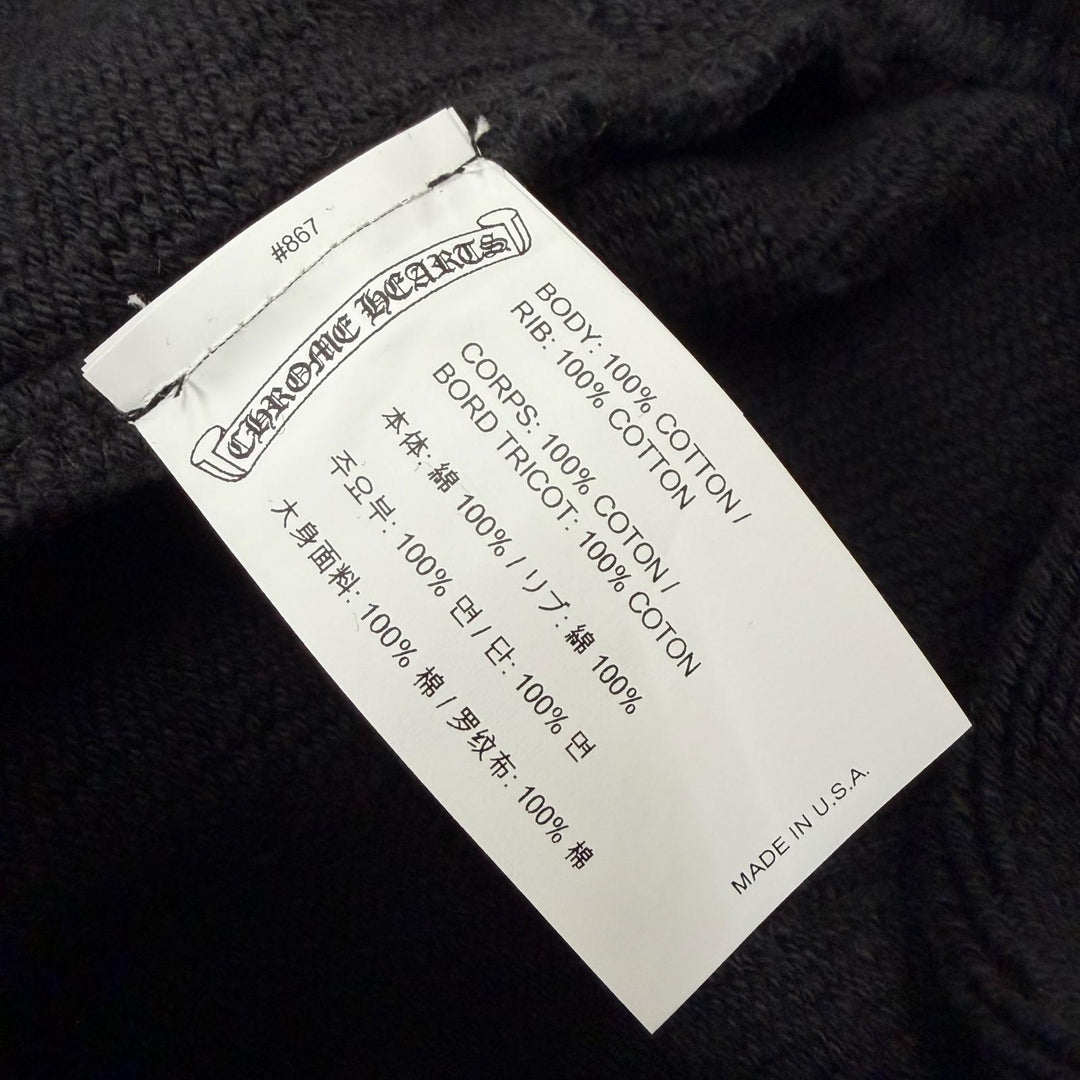極美品▼CHROME HEARTS クロムハーツ コットン 7-11 CHアップリケロゴ Y NOT スクロールラベル ハーフパンツ ショートパンツ L メンズ