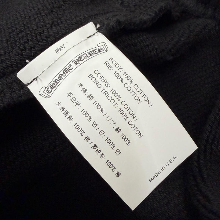 極美品▼CHROME HEARTS クロムハーツ コットン 7-11 CHアップリケロゴ Y NOT スクロールラベル ハーフパンツ ショートパンツ L メンズ