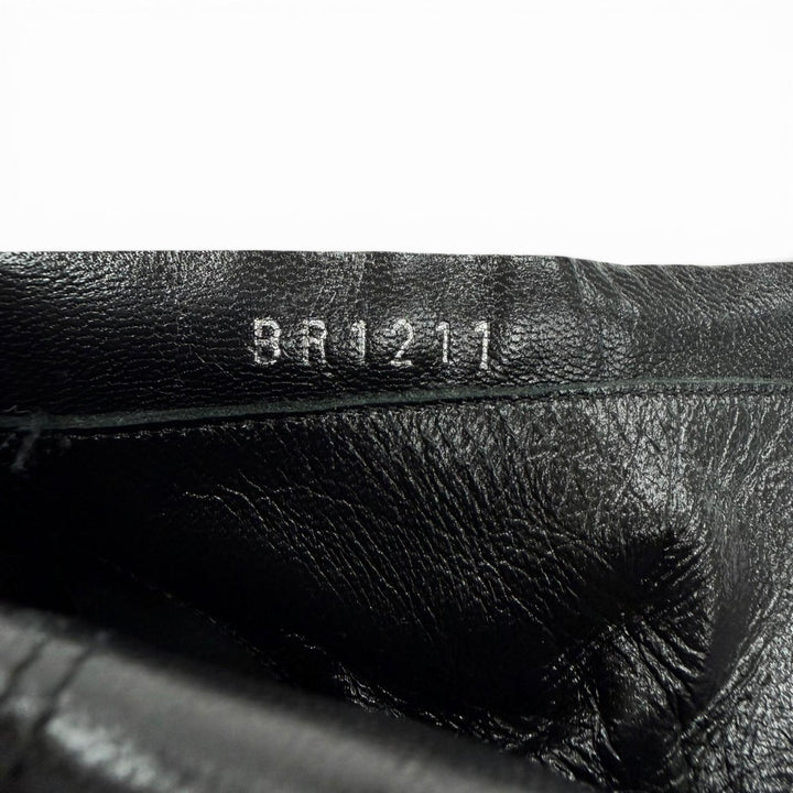美品◇LOUIS VUITTON ルイヴィトン シルエットライン スウェードレザー モノグラム フラワーヒール LVロゴ ショートブーツ ブラック 36.5