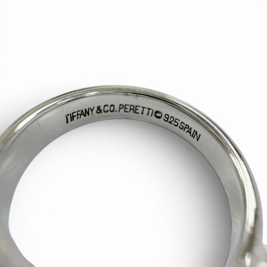 美品☆TIFFANY&amp;Co. ティファニー エルサペレッティ スネーク リング 925 アクセサリー 指輪 シルバー JP9号相当 重量4.1g レディース