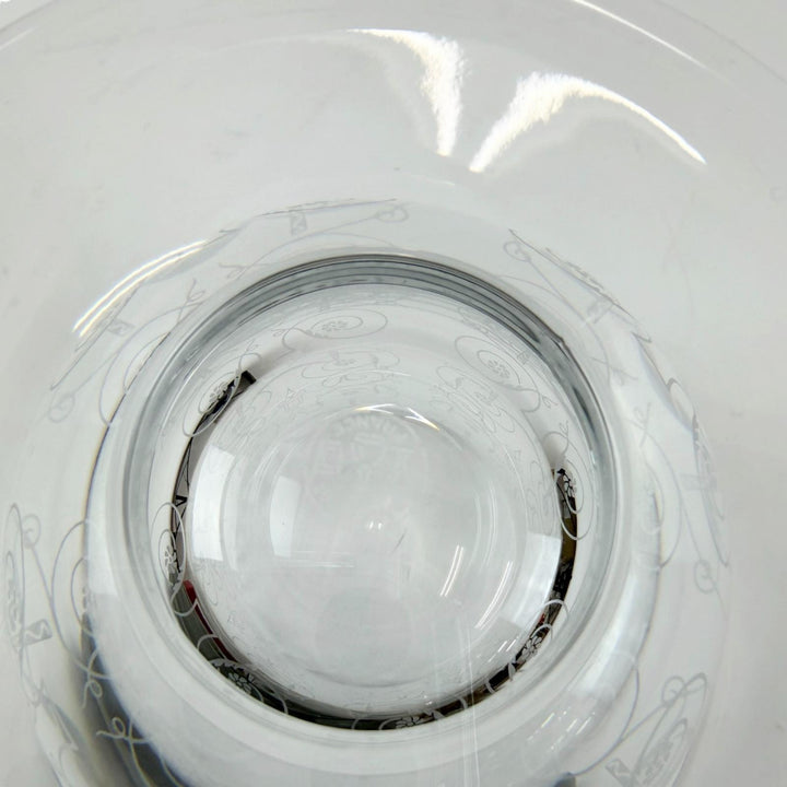 未使用品☆Baccarat バカラ ミケランジェロ フラワーベース 大型グラス ポット 花柄アラベスク フランスアンティーク 花瓶 クリスタル