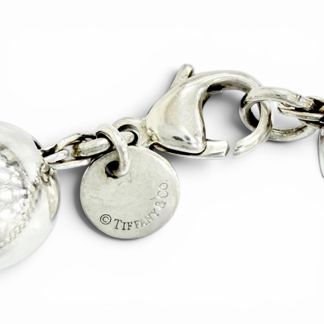 美品△TIFFANY&amp;Co. ティファニー ハードウェア ボール ブレスレット アクセサリー 925 シルバー 重量20.13g レディース オススメ◎