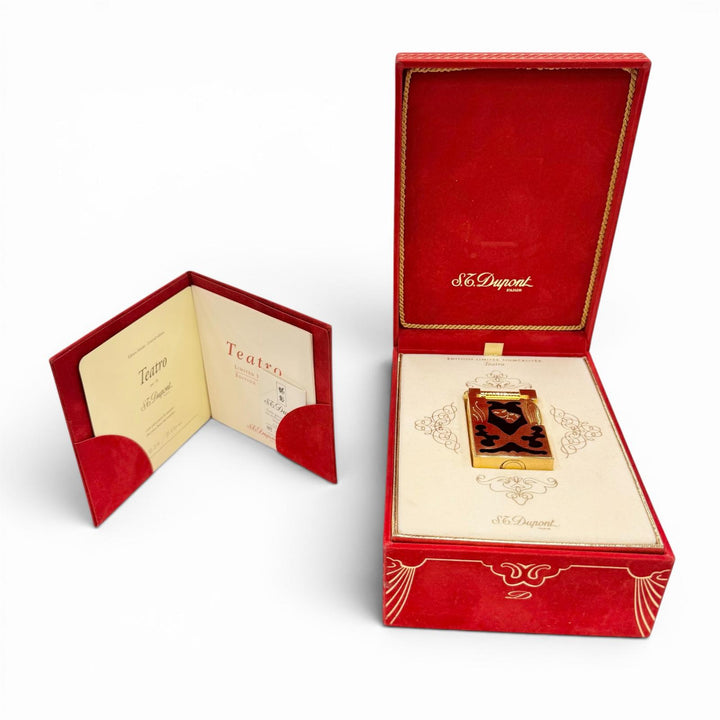 美品◇Dupont デュポン テアトロ アルルカン ライン1 世界2500個限定 2234/2500 ハンマー式 ガス ライター フランス製 メンズ 着火確認済