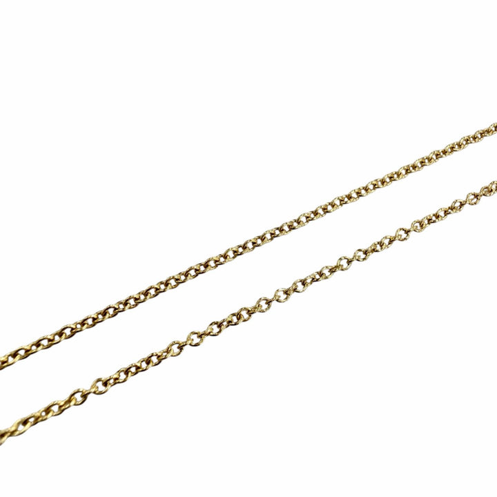 美品◇TIFFANY&amp;Co. ティファニー バイザヤード エルサペレッティ 750(YG) ダイヤ1P 約0.03ct 直径3.4mm ネックレス 重量1.76g レディース