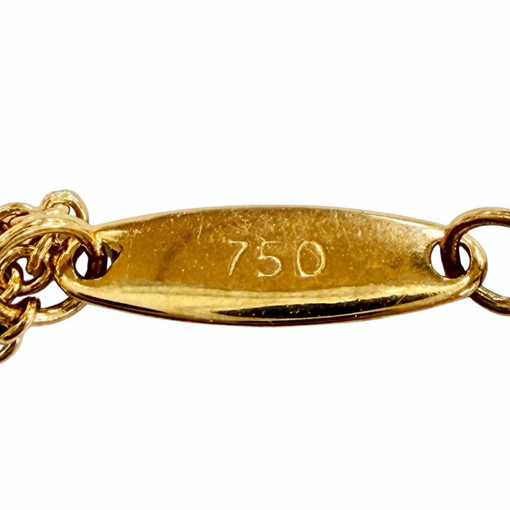 美品◇TIFFANY&amp;Co. ティファニー バイザヤード エルサペレッティ 750(YG) ダイヤ1P 約0.03ct 直径3.4mm ネックレス 重量1.76g レディース