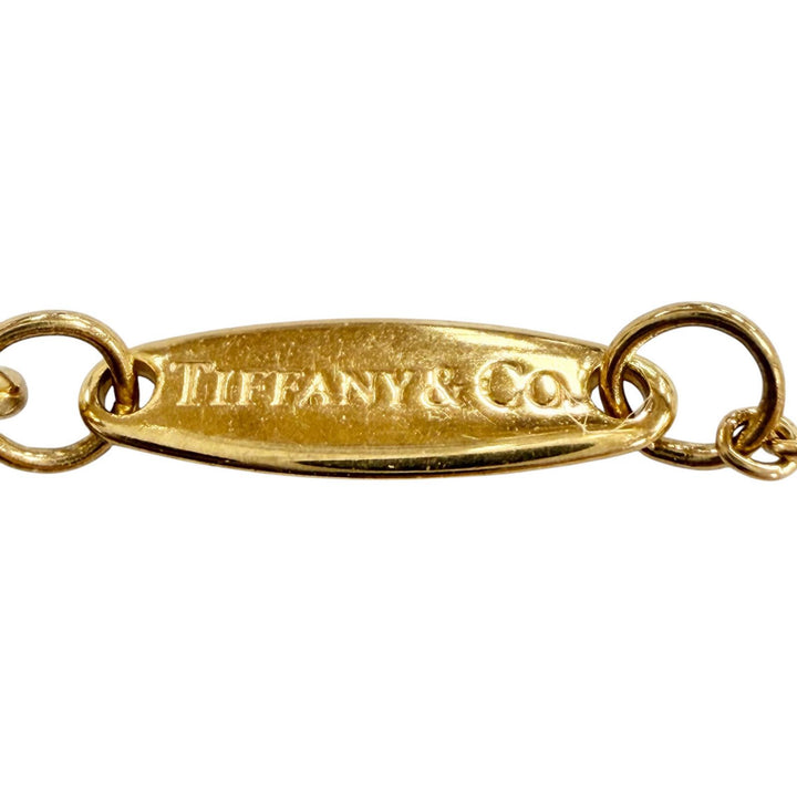 美品◇TIFFANY&amp;Co. ティファニー バイザヤード エルサペレッティ 750(YG) ダイヤ1P 約0.03ct 直径3.4mm ネックレス 重量1.76g レディース