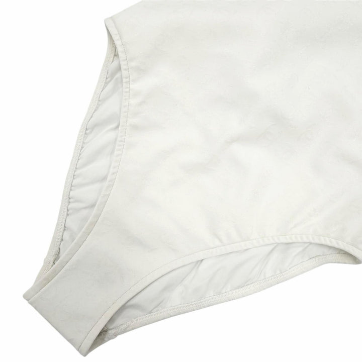 未使用品◇CHANEL シャネル 23SS P74899 ココマーク総柄 スイムウェア 水着 ワンピース ホワイト 34 イタリア製 正規品 レディース
