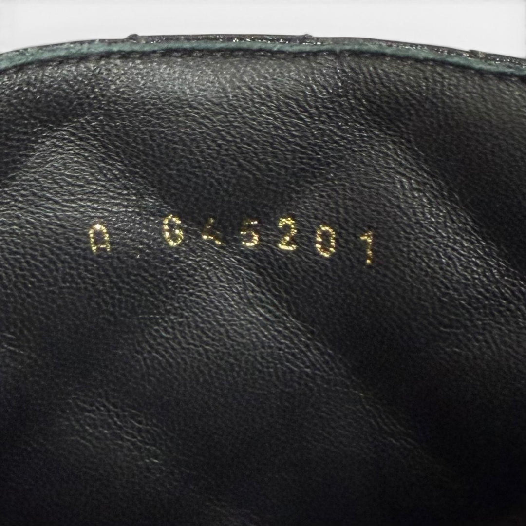 美品★CHANEL シャネル G45201 ココマーク マトラッセ チャンキーヒール レザー ロングブーツ ブラック 36.5 イタリア製 レディース