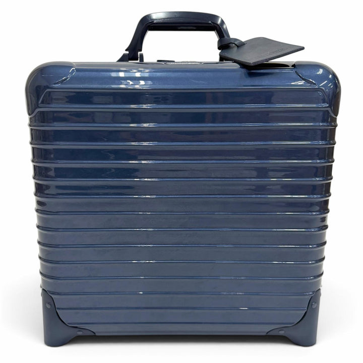 美品▼RIMOWA リモワ 830.40.12.2 サルサ デラックス ポリカーボネート TSAロック搭載 2輪 ビジネストローリー キャリーバッグ ネイビー