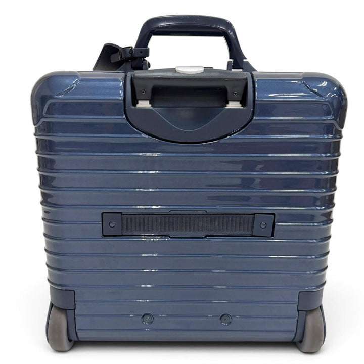 美品▼RIMOWA リモワ 830.40.12.2 サルサ デラックス ポリカーボネート TSAロック搭載 2輪 ビジネストローリー キャリーバッグ ネイビー