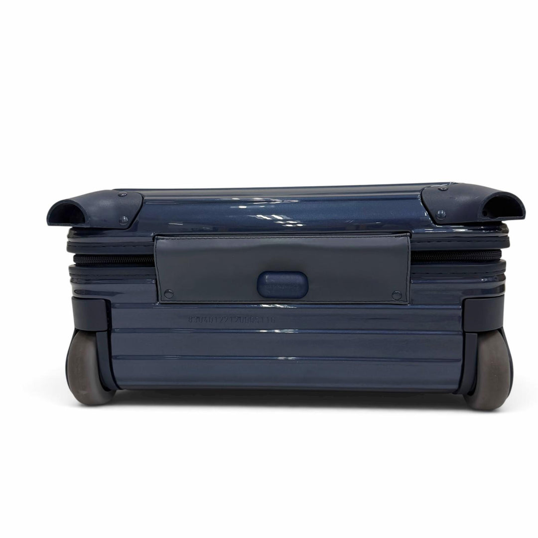 美品▼RIMOWA リモワ 830.40.12.2 サルサ デラックス ポリカーボネート TSAロック搭載 2輪 ビジネストローリー キャリーバッグ ネイビー