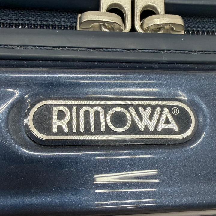 美品▼RIMOWA リモワ 830.40.12.2 サルサ デラックス ポリカーボネート TSAロック搭載 2輪 ビジネストローリー キャリーバッグ ネイビー