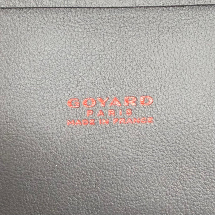 極美品△GOYARD ゴヤール アンジュ PM トートバッグ ゴヤールディンキャンバス レザー使い ポーチ付き グレー 仏製 レディース 保存袋付き