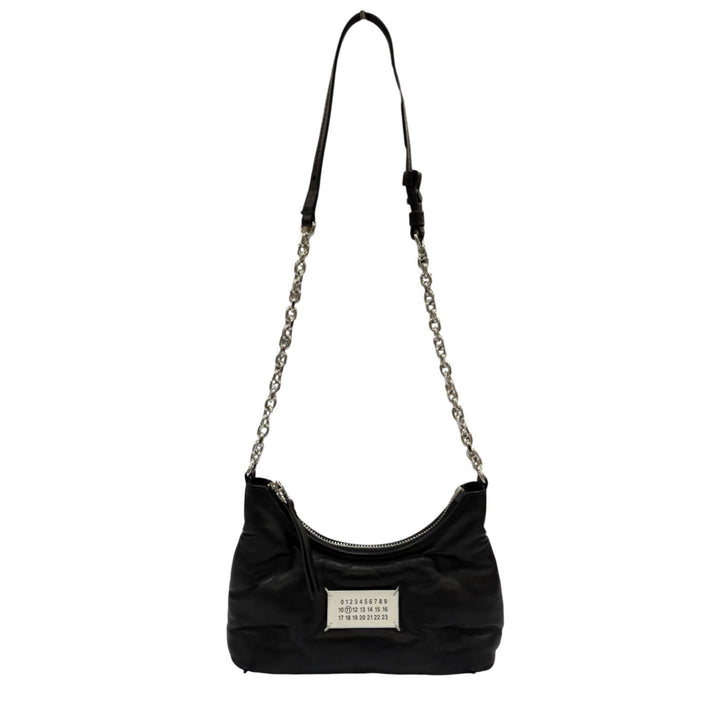 美品☆Maison Margiela 11 メゾンマルジェラ11 SB1WG0021 グラムスラム ホーボー マイクロ チェーンショルダーバッグ キルトナッパレザー