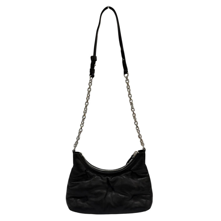 美品☆Maison Margiela 11 メゾンマルジェラ11 SB1WG0021 グラムスラム ホーボー マイクロ チェーンショルダーバッグ キルトナッパレザー