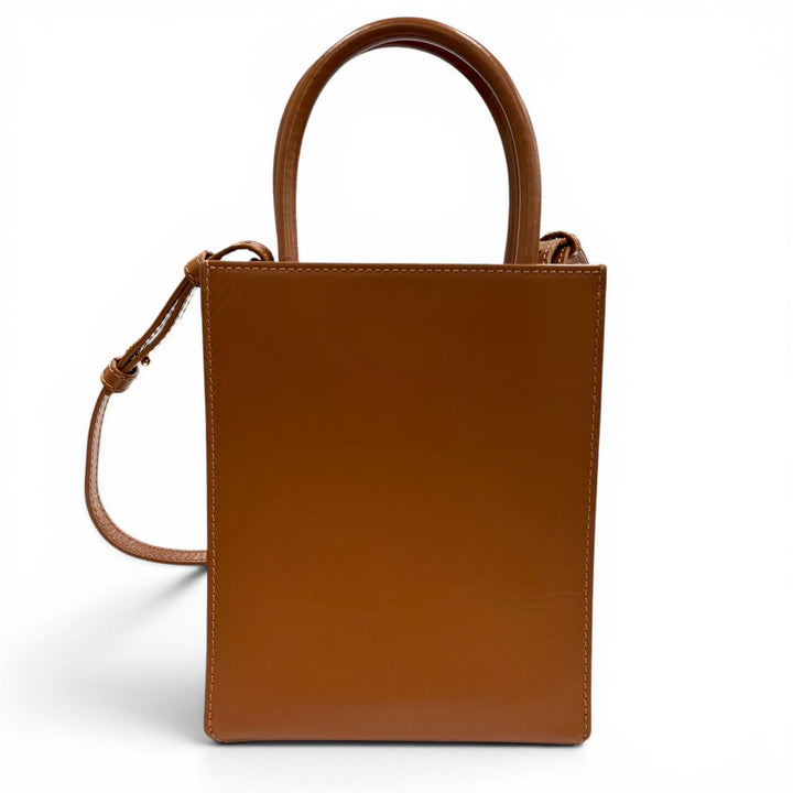 良品★LOEWE ロエベ A933S30X01 スタンダード A5 トート タン レザー 2WAY ショルダーバッグ トートバッグ スペイン製 レディース