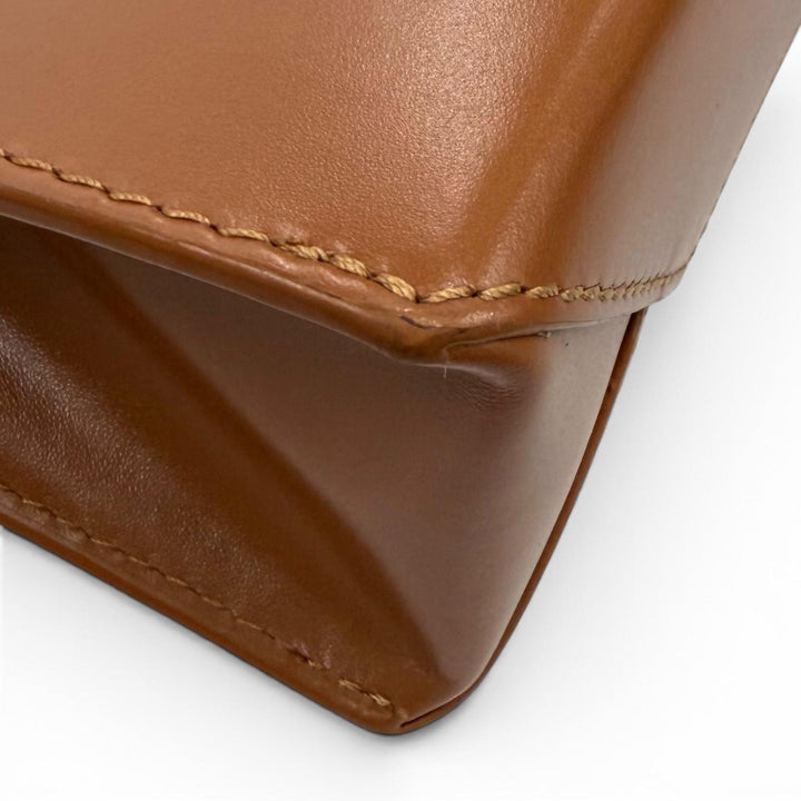良品★LOEWE ロエベ A933S30X01 スタンダード A5 トート タン レザー 2WAY ショルダーバッグ トートバッグ スペイン製 レディース