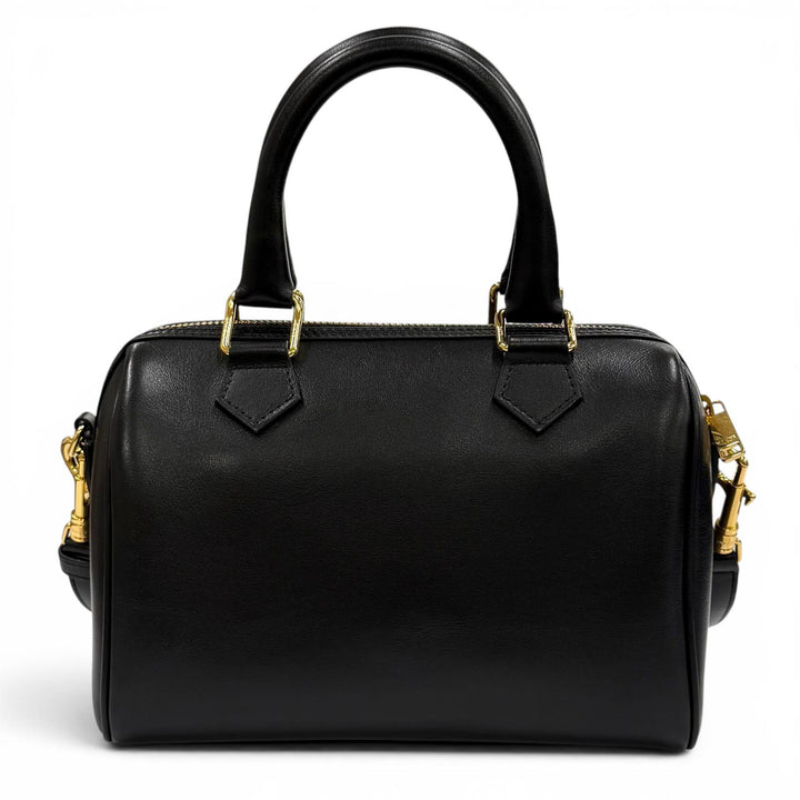 極美品★CELINE セリーヌ 11377 スムースカーフスキン キュイル トリオンフ スモールボストン 2WAY バッグ ショルダーバッグ 保存袋付き