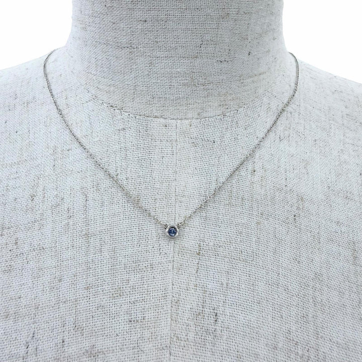美品☆TIFFANY&amp;Co. ティファニー エルサペレッティ カラー バイ ザ ヤード タンザナイト ペンダント AG925 シルバー ブルー 重量1.6g