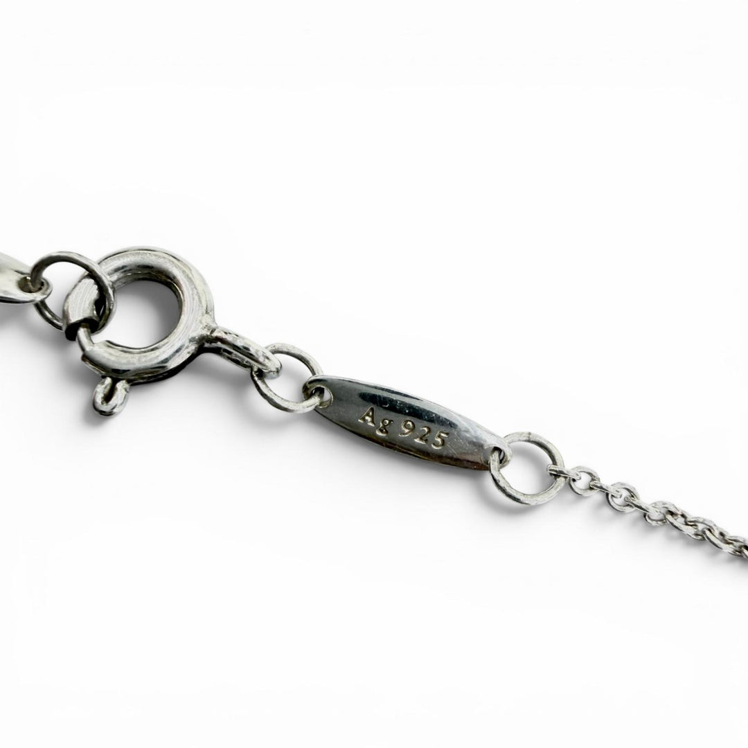 美品☆TIFFANY&amp;Co. ティファニー エルサペレッティ カラー バイ ザ ヤード タンザナイト ペンダント AG925 シルバー ブルー 重量1.6g