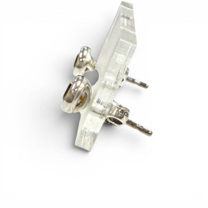 美品★TIFFANY&amp;Co. ティファニー AG925 シトリン ピアス アクセサリー シルバー イエロー 総重量1.2g レディース