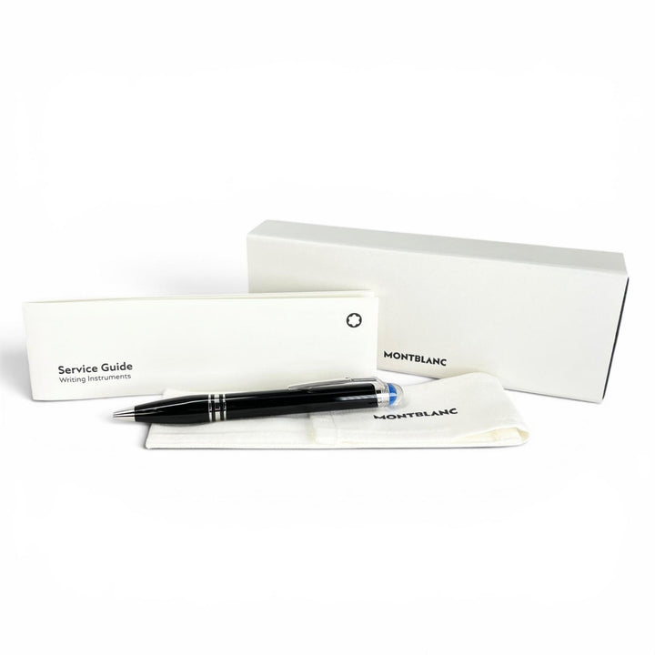 極美品▲MONTBLANC モンブラン スターウォーカー プレシャスレジン ホワイトスター ツイスト式 ボールペン ドイツ製 メンズ 箱・保存袋付き