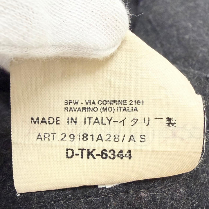 美品□C.P.Company シーピーカンパニー 98AW 29181A28 ウール ロゴボタン 長袖 シャツジャケット チャコール 3 イタリア製 メンズ