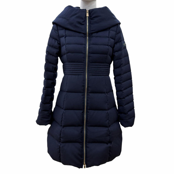 美品☆TATRAS タトラス LTA9FW4216 NOBLE ノーブル ウール100％ ダウンコート ダークネイビー 01 イタリア製 正規品 レディース