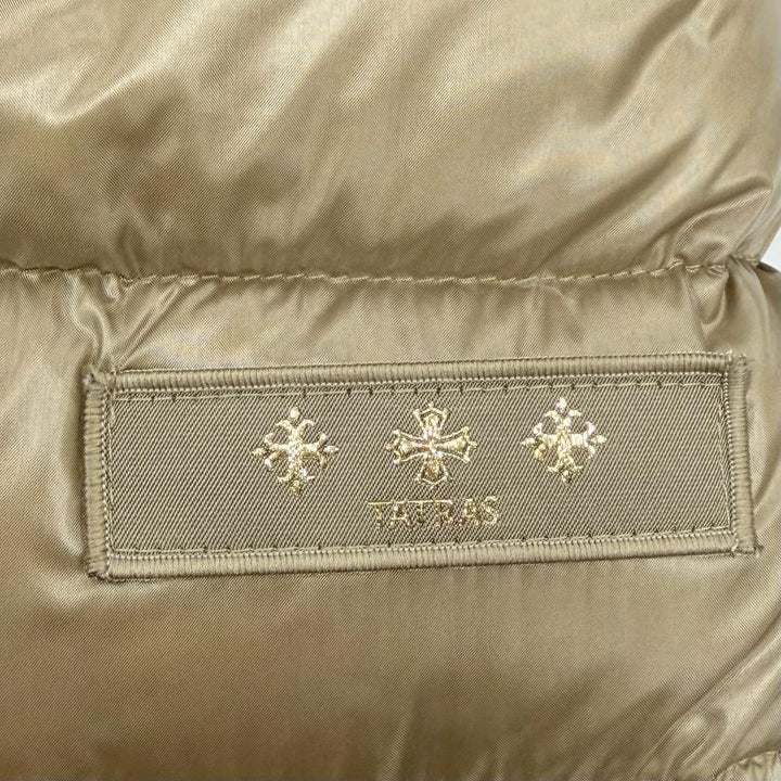 美品◇TATRAS タトラス 20AW LTA20A4706 ISERA ラクーンファー ロゴワッペン付 リバーシブル ダウンコート 01 正規品 レディース