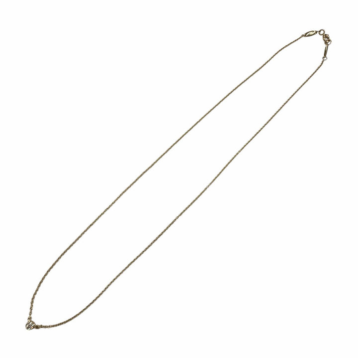 美品◇TIFFANY&amp;Co. ティファニー バイザヤード エルサペレッティ 750(YG) ダイヤ1P 約0.03ct 直径3.4mm ネックレス 重量1.7g レディース