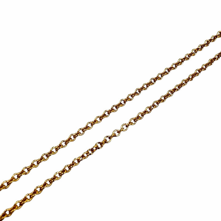 美品◇TIFFANY&amp;Co. ティファニー バイザヤード エルサペレッティ 750(YG) ダイヤ1P 約0.03ct 直径3.4mm ネックレス 重量1.7g レディース