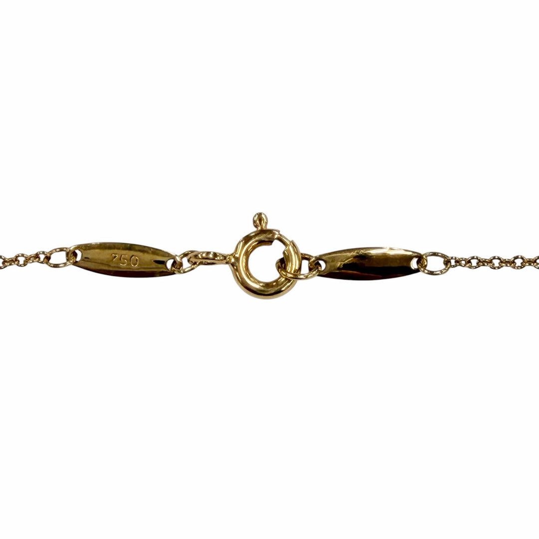 美品◇TIFFANY&amp;Co. ティファニー バイザヤード エルサペレッティ 750(YG) ダイヤ1P 約0.03ct 直径3.4mm ネックレス 重量1.7g レディース