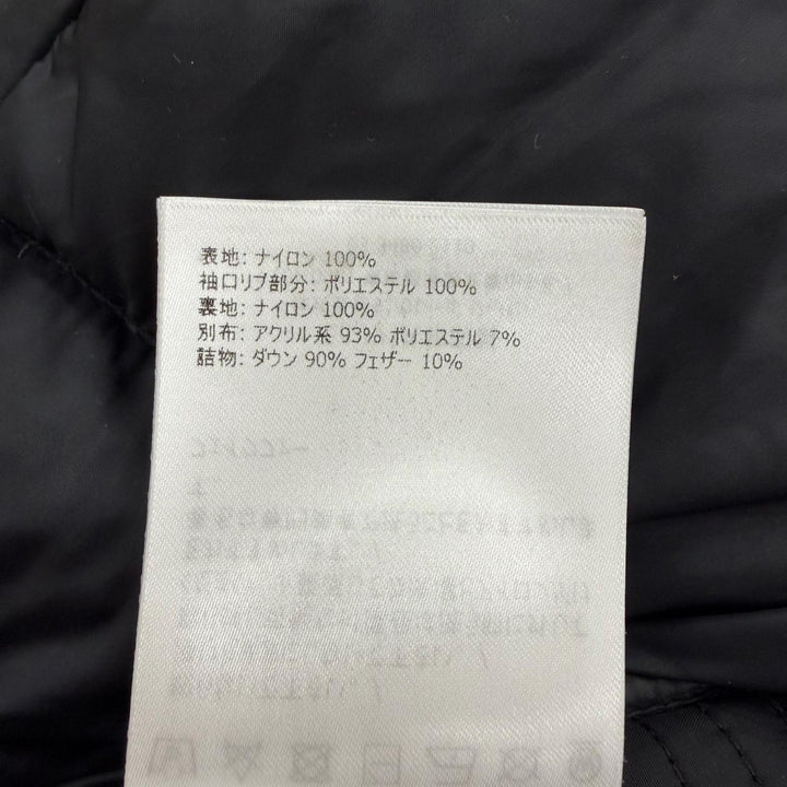 美品▼MONCLER モンクレール 21-22AW AJA ロゴワッペン付き フェイクファー フーデッド WZIPUP ダウンコート ブラック 1 正規品 メンズ