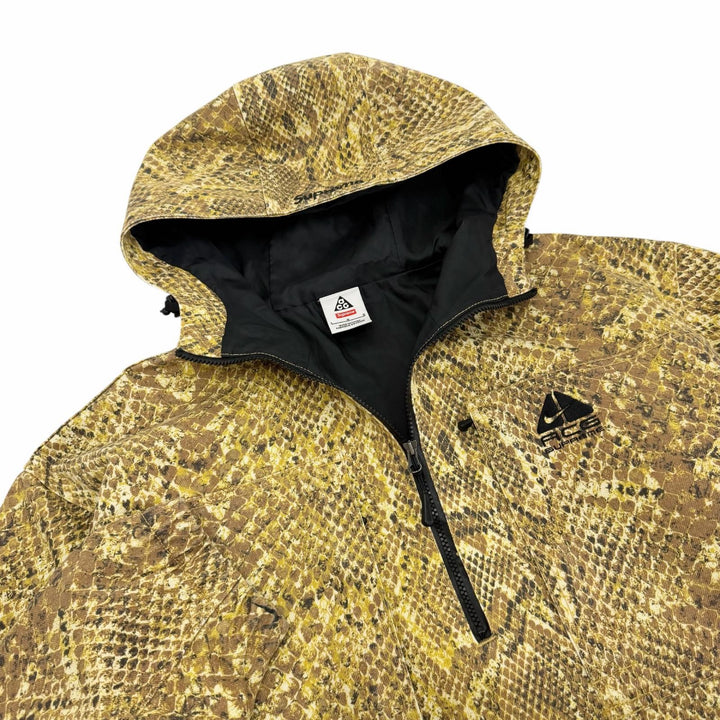 極美品□Supreme NIKE シュプリーム ナイキ 22AW DN3247-277 Denim Pullover Gold Snakeskin/Belted Denim Pants セットアップ 正規品