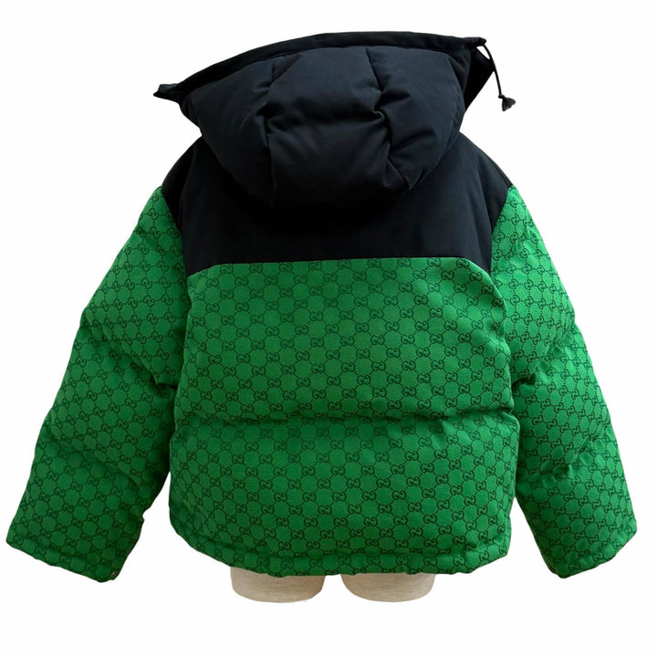 極美品★GUCCI×THE NORTH FACE グッチ×ザ・ノースフェイス 670908 GG Padded Short Jacket GG総柄 ダウンジャケット XS 正規品 伊製